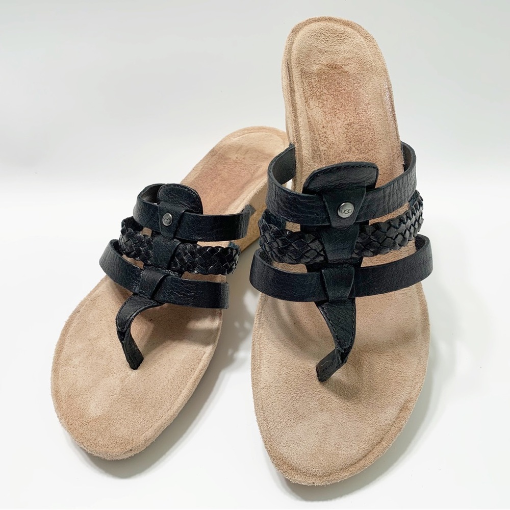Ugg “Maggie” Cork Wedge Sandals - Size 6.5
